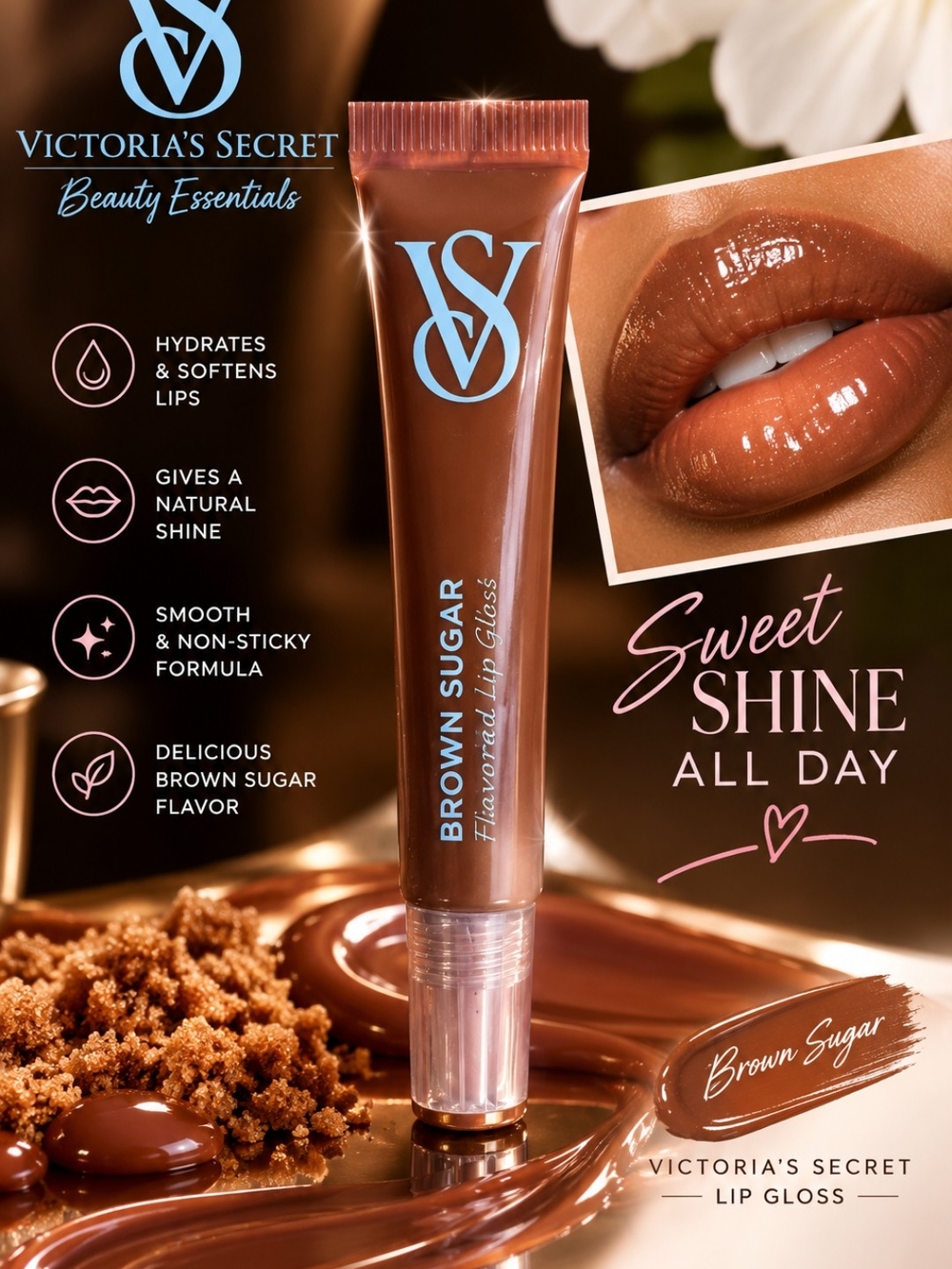 Victoria's Secret Brown Sugar Lip Gloss - Brown